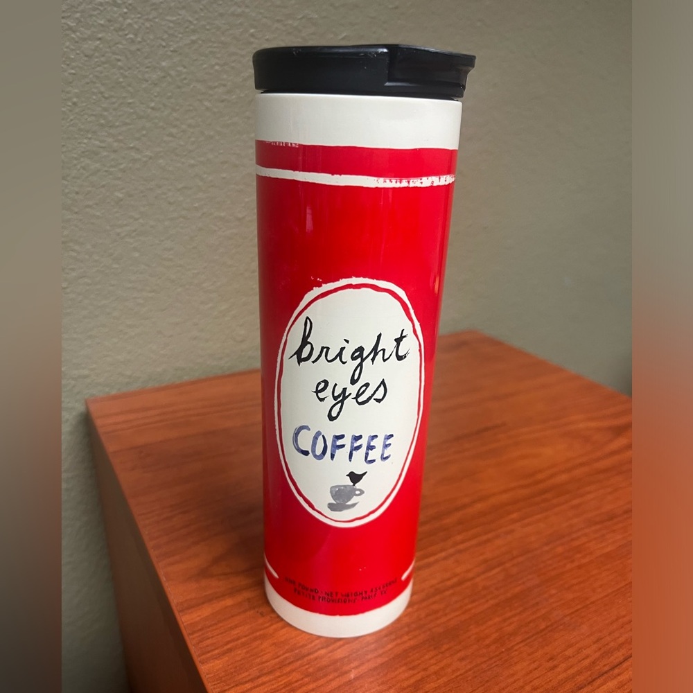 KATE SPADE ALL IN GOOD TASTE BRIGHT EYES COFFEE 16oz. TUMBLER